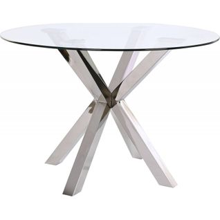 Table De Salon Design En Verre Et Métal Élégant