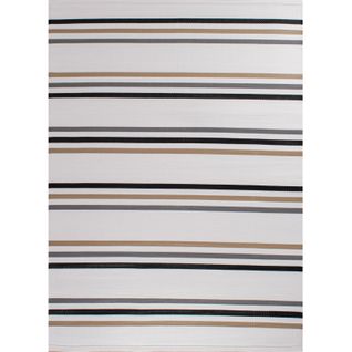 Tapis Capri Moderne Pour Extérieur Noir Uv Résistant 150 X 220 Cm Noir