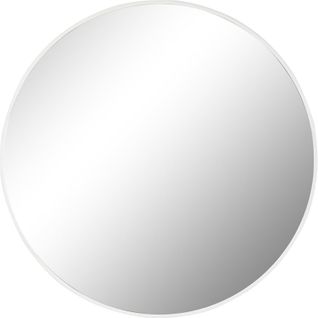 Miroir Élégant Blanc Métallique Pour Déco Moderne