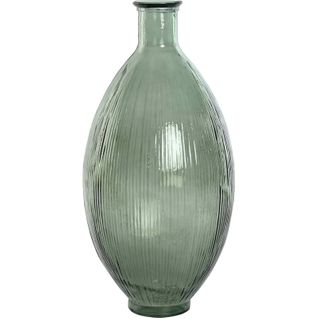 Vase Vert En Cristal Recyclé Élégance Écologique