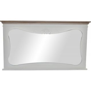 Miroir Élégant Blanc En Bois Pour Intérieur Chic