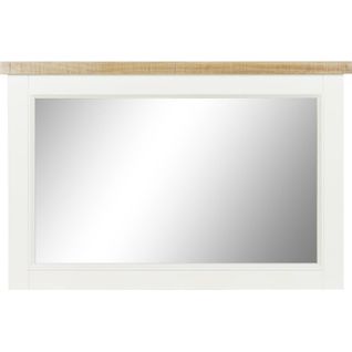 Miroir Élégance Bois Paulownia Beige Et Brun