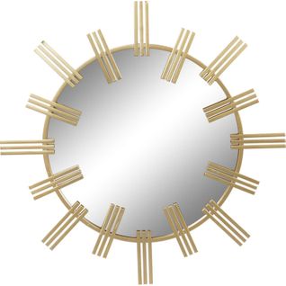 Miroir Doré Design En Métal Fini Élégant