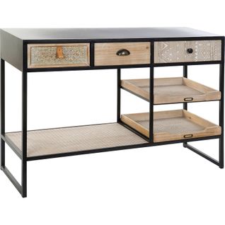 Console Élégante Bois Et Métal Pour Entrée Chic