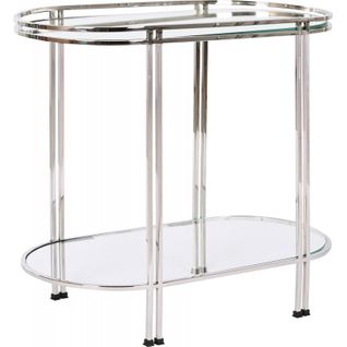 Table D'appoint Chic Et Design En Chrome Épuré