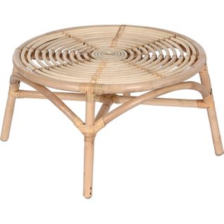 Table D'appoint Rotin Élégante Pour Ambiance Chaleureuse