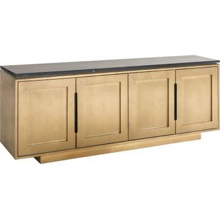 Buffet Finsbury 4 Portes Noir Et Doré