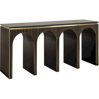 Console Élégante Les Arcs Finition Dorée