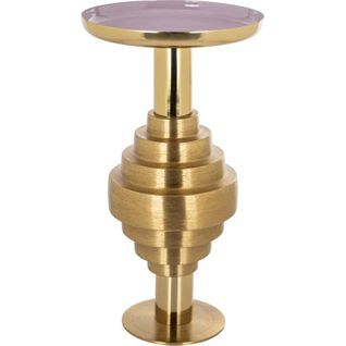 Table D'appoint Empire En Or Brossé