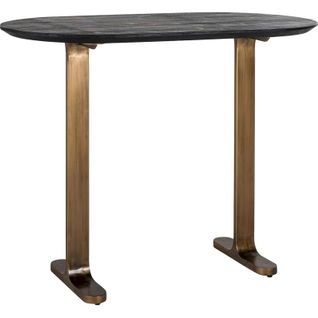 Table De Bar Élégante Noir Et Or