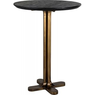 Table Élégante Revelin En Noir Et Or