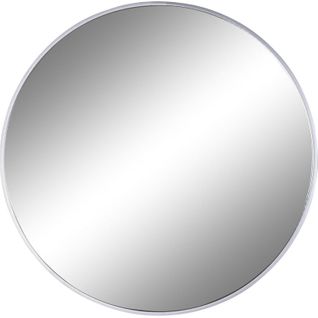 Miroir Mural Rond Effet Argenté Design Moderne Contemporain