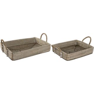 Plateau Décoratif En Jacinthe De Mer Naturel Style Urban Chic