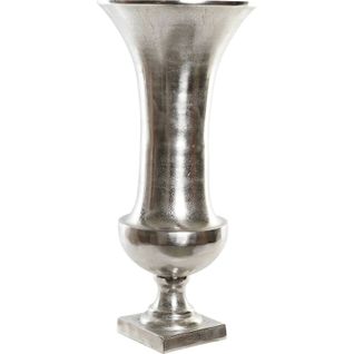 Vase Aluminium Argenté Style Moderne Pour Décoration Élégante