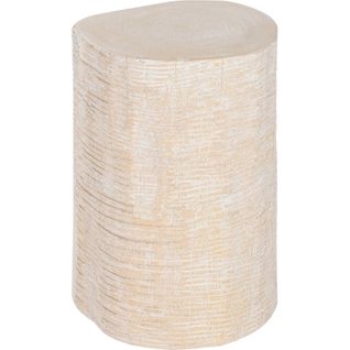 Table D'appoint Sculptée En Bois De Mungur Style Naturel