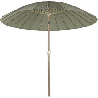 Parasol Vert Élégant En Aluminium Et Fibre De Verre Pour Jardin
