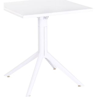 Table Repas Blanche Design Métal Et Polypropylène Recyclé