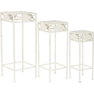 Table D'appoint Élégante En Métal Pour Extérieur