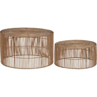 Table Basse Rattan Naturel Style Balinais Élégant