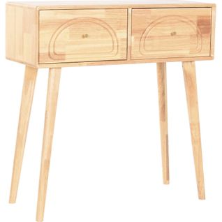 Console D Entrée En Bois De Hevea Style Scandinave Naturel