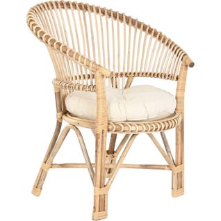 Fauteuil En Bambou Naturel Style Balinais Élégant
