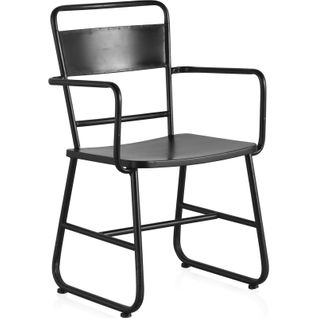 Fauteuil Industriel En Métal Noir Style Vintage