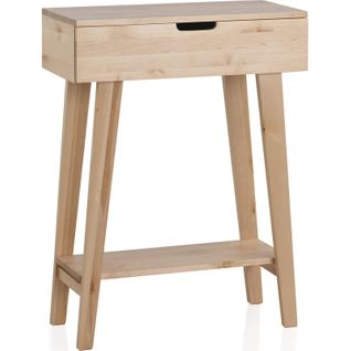 Table D'appoint Scandinave En Bois De Bouleau Naturel