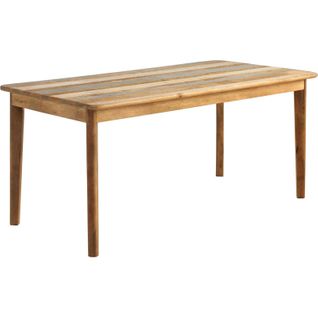 Table De Salle à Manger En Bois De Manguier Naturel Et Gris