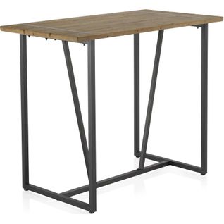 Table De Bar Métal Et Bois Esprit Industriel Naturel