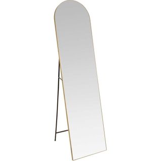 Miroir Sur Pied Doré En Aluminium Style Contemporain