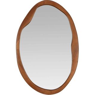 Miroir Mural Bois Vintage Forme Irrégulière Esprit Naturel