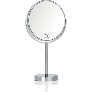 Miroir Sur Pied Grossissant 7x Finition Chromée Élégante