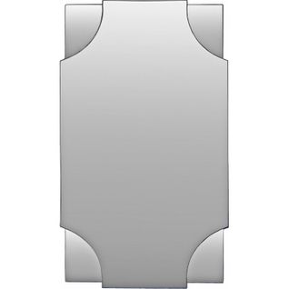 Miroir Mural Moderne Avec Bords Biseautés Et Cadre Noir