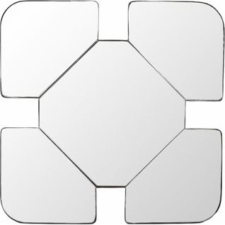 Miroir Design Original Avec Cadre Noir Pour Décoration Murale