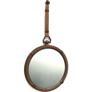 Miroir Mural Décoratif En Métal Marron Style Vintage