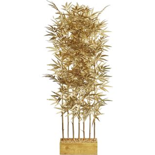 Séparateur Bambou Doré Élégant Pour Ambiance Naturelle