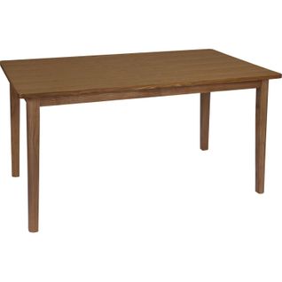 Table De Salle à Manger Bois Marron Finition Mate Élégante