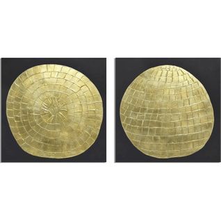 Toile Abstraite Noir Et Or Décorative Pour Salon Élégant