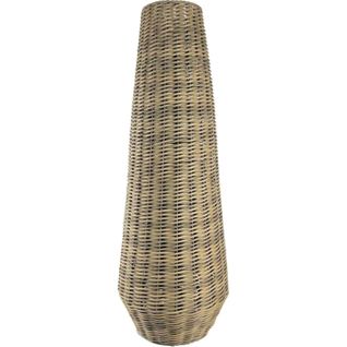 Vase Décoratif Effet Rotin Naturel Pour Intérieur Chaleureux