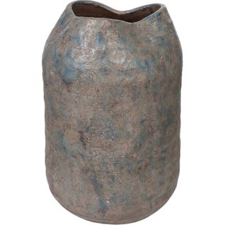 Vasque Décorative En Terre Cuite Bleue Style Antique