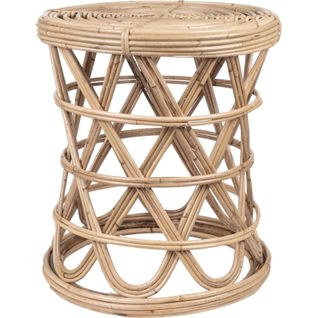 Table Dappoint Ronde En Rotin Naturel Ambiance Bohème