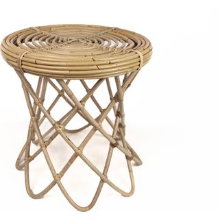 Table D Appoint En Rotin Naturel Style Bohème Élégant