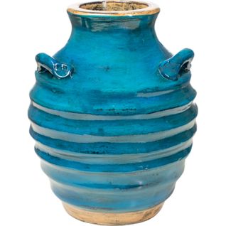Vase Décoratif En Céramique Bleu Pour Une Touche Artisanale