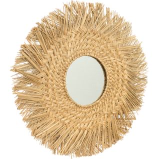 Miroir Mural En Fibres Naturelles Esprit Bohème Chic