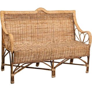 Canapé En Rotin Et Bambou Naturel Pour Salon Élégant
