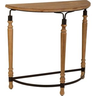 Console Bois Et Métal Marron Style Industriel Élégant