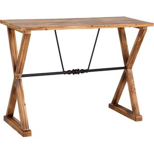 Console D'entrée Bois Et Métal Style Contemporain Naturel