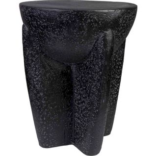 Table D'appoint Contemporaine Noire En Bois Forme Irrégulière