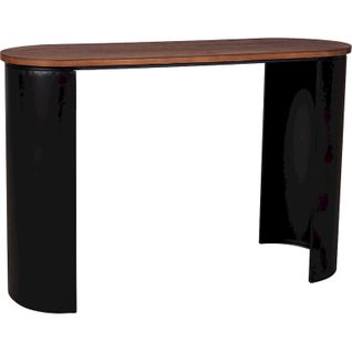 Console D'entrée Bois Noir Style Contemporain