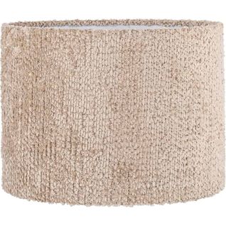 Abat Jour Élégant Beige Effet Texturé Intérieur Blanc